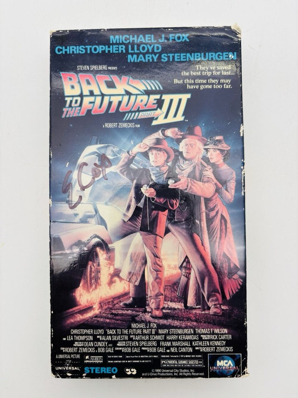 Back to the Future Part III 3 (VHS 1990) Michael J Fox Sci-Fi Comedy Video Tape